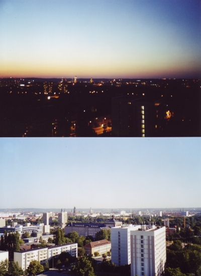 Dresden bei Tag und bei Nacht